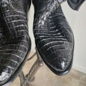 Real crocodile boots